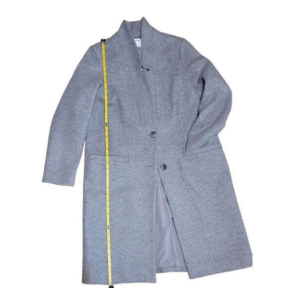 Old Navy Long Gray Pea Coat. Size M - Picture 4 of 6